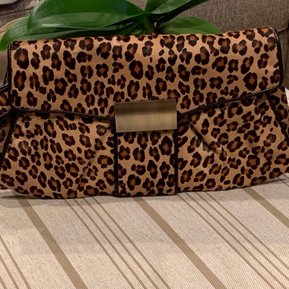 KOOBA Pony Hair Animal Clutch